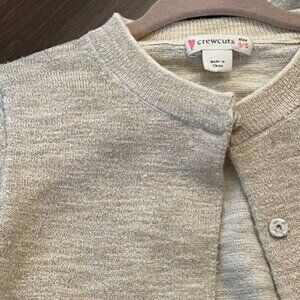 JCrew Gold Sparkly Cardigan (Girls size 4/5)